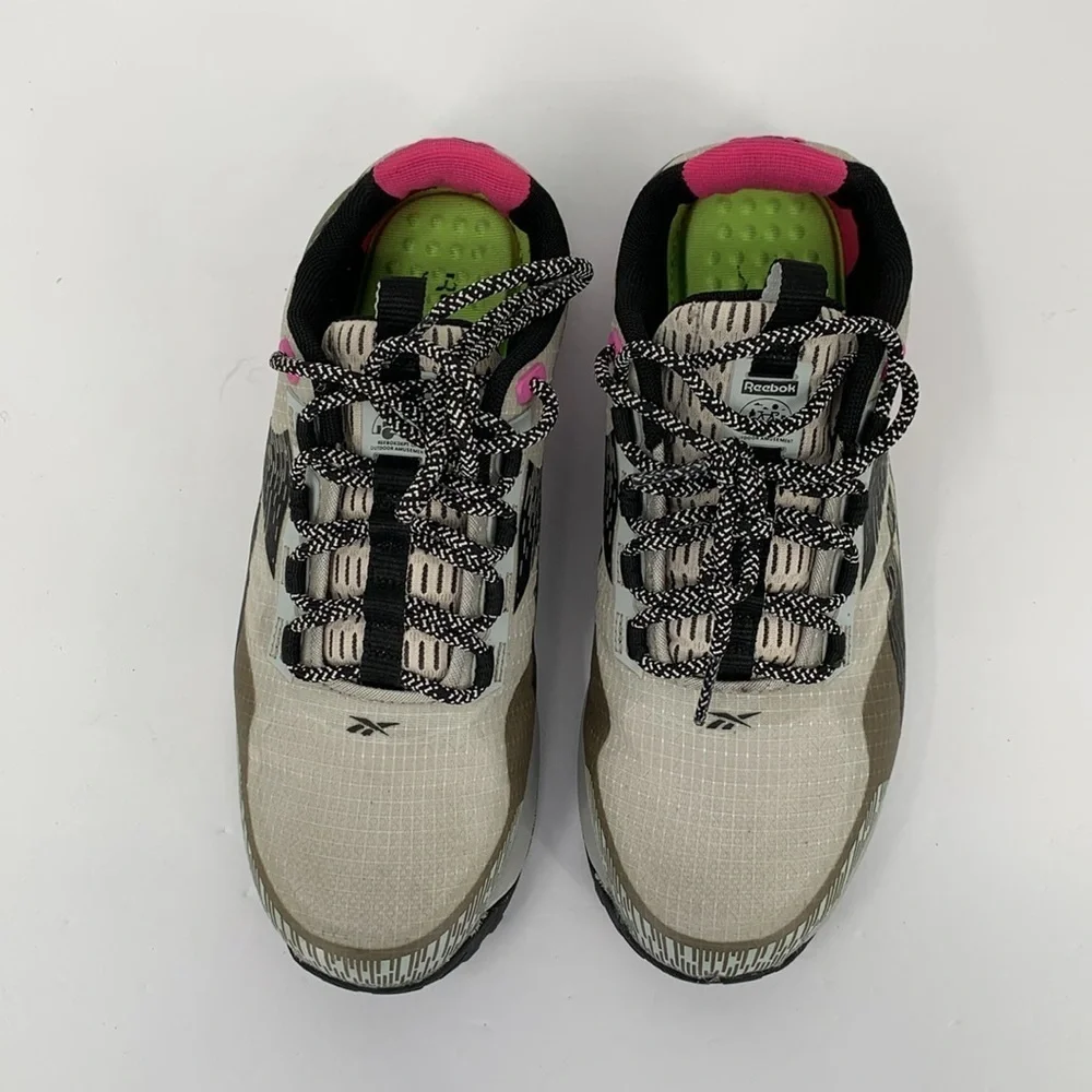 Reebok Work Nano X1 shoe sneaker composite safety toe gray pink women 7 WIDE 7W